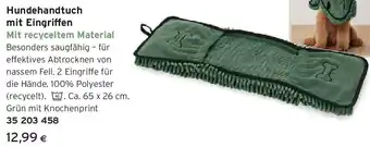 Tchibo Eduscho Hundehandtuch mit Eingriffen Angebot