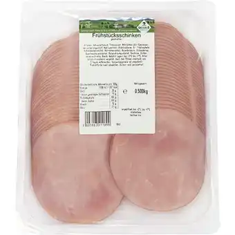 Metro Frühstücksschinken, Preisangabe ohne MwSt. (Preis inkl. MwSt. 6,59 €), METRO Angebot