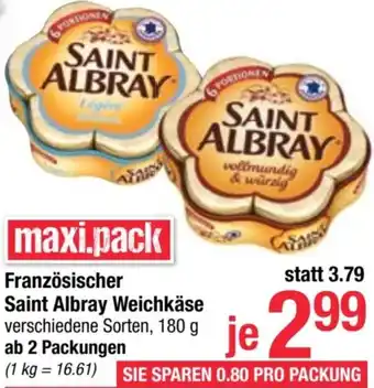 Maximarkt Französischer Saint Albray Weichkäse Angebot
