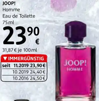 dm Joop! Homme 75 ml Angebot