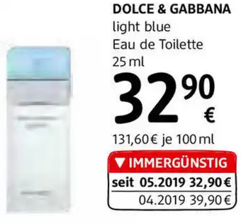 dm Dolce & Gabbana Light Blue 25 ml Angebot