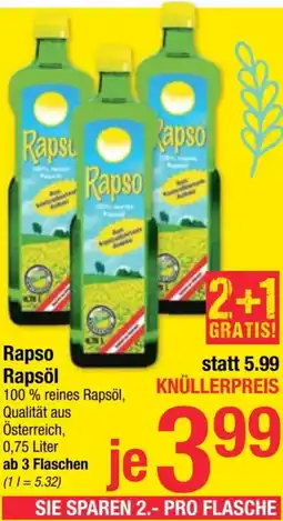 Maximarkt Rapso Rapsöl Angebot