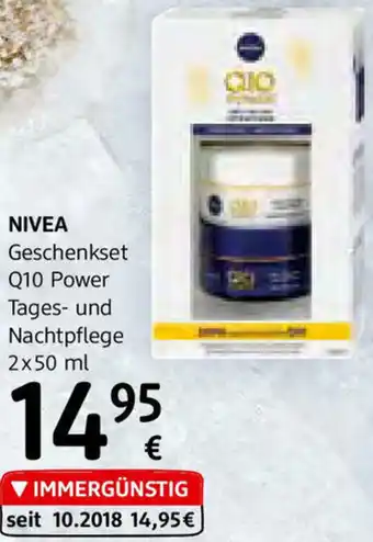 dm Nivea Geschenkset Q10 Power Tages-Und Nachtpflege 2x50 ml Angebot