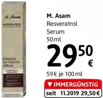 dm M.Asam Resveratrol Serum 50ml Angebot