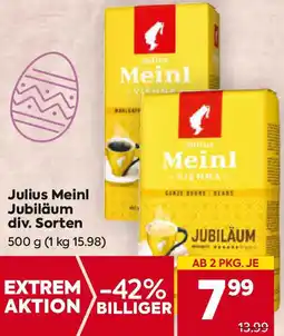 Billa Julius Meinl Jubiläum Angebot