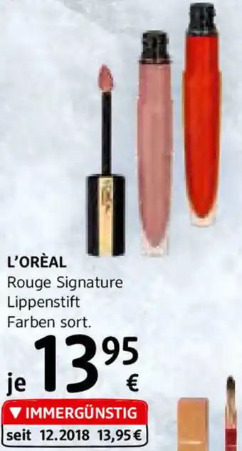 dm L'Oréal Rouge Signature Lippenstift Angebot