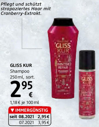 dm Gliss Kur Shampoo 250ml Angebot