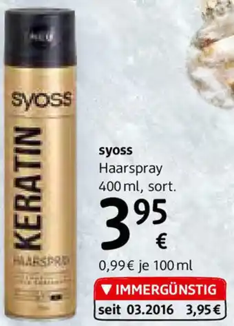 dm Syoss Haarspray 400ml Angebot