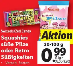 Lidl Squashies süße Pilze oder Retro Süßigkeiten Angebot