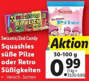 Lidl Squashies süße Pilze oder Retro Süßigkeiten Angebot