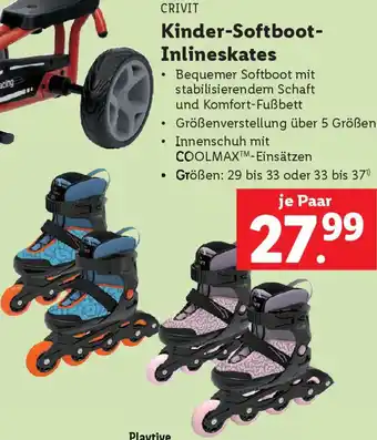 Lidl Kinder-Softboot- Inlineskates Angebot