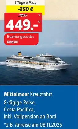 Lidl Mittelmeer Kreuzfahrt Angebot