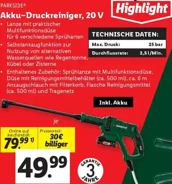 Lidl Akku-Druckreiniger Angebot
