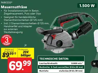 Lidl Mauernutfräse Angebot
