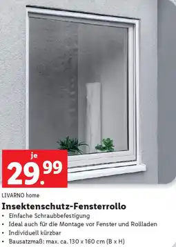 Lidl Insektenschutz-Fensterrollo Angebot