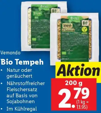 Lidl Bio Tempeh Angebot