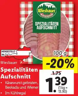 Lidl Spezialitäten Aufschnitt Angebot