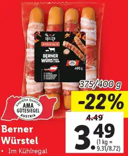 Lidl Berner Würstel Angebot