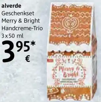 dm Alverde Merry & Bright Handcreme-Trio Angebot