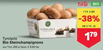 MPreis Bio Steinchampignons Angebot