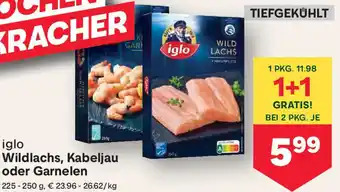 MPreis Wildlachs, Kabeljau oder Garnelen Angebot