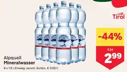 MPreis Mineralwasser Angebot