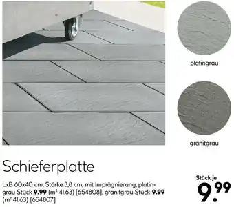 Hellweg Schieferplatte Angebot