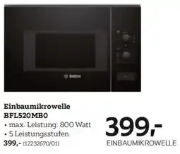 XXXLutz Einbaumikrowelle BFL520MBO Angebot