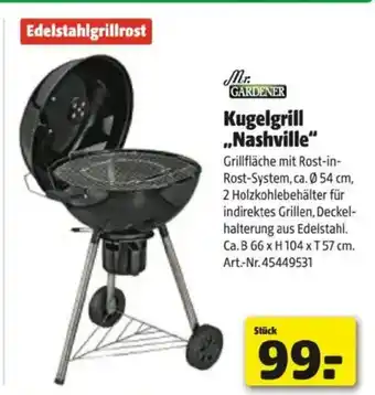 Hagebau Kugelgrill nashville Angebot