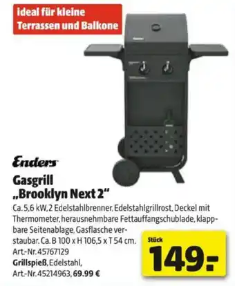 Hagebau Gasgrill brooklyn next2 Angebot