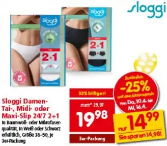 Interspar Sloggi Damen- Tai-, Midi- oder Maxi-Slip Angebot