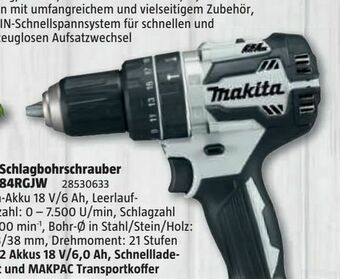 Bauhaus Akku-Schlagbohrschrauber DHP484RGJW Angebot