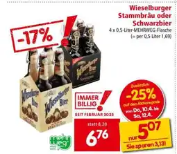 Interspar Wieselburger Stammbräu oder Schwarzbier Angebot