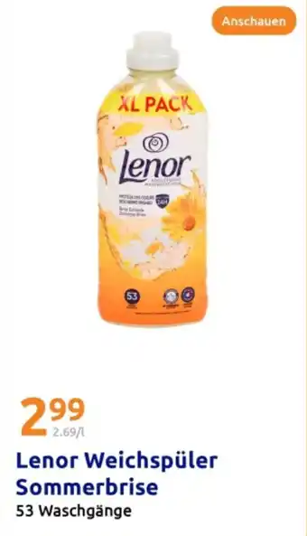 Action Lenor weichspüler sommerbrise Angebot