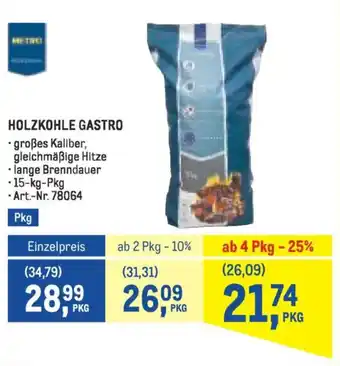 Metro Holzkohle gastro Angebot