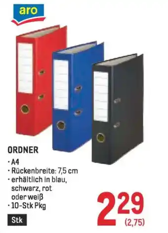 Metro Ordner Angebot