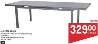 Metro Alu-tisch kamoni Angebot