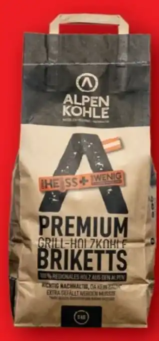 Lidl Alpenkohle Premium Grill-Holzkohle Briketts Angebot