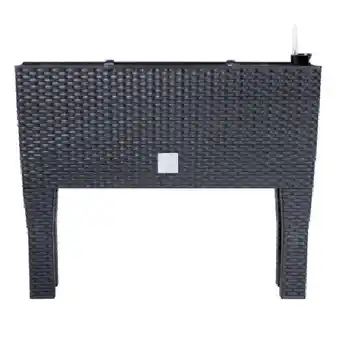 OBI Hochbeet Rattanoptik 60 cm x 25 cm x 46 cm Anthrazit OBI Angebot