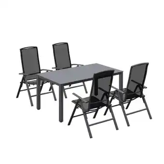 OBI Vigo Harris Sitzgruppe Set 5tlg. Alu OBI Angebot