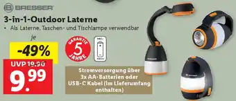 Lidl 3-in-1-Outdoor Laterne Angebot
