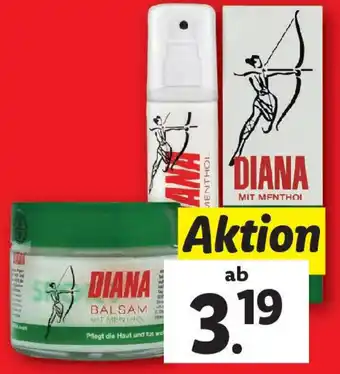 Lidl Diana balsam mit menthol Angebot