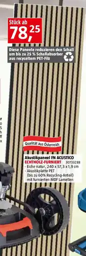 Bauhaus Akustikpaneel Furniert Angebot