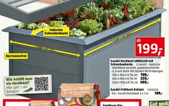 Bauhaus Gardol hochbeet lamellen mit schneckenkante Angebot
