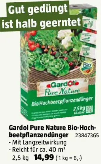 Bauhaus Gardol Pure Nature Bio-Hoch- beetpflanzendünger Angebot