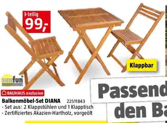 Bauhaus Balkonmöbel-Set DIANA Angebot