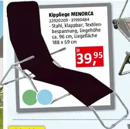 Bauhaus Kippliege MENORCA Angebot