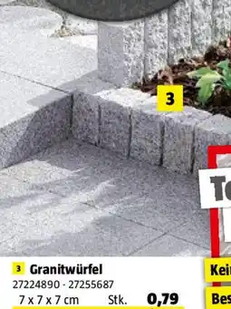 Bauhaus Granitwürfel Angebot