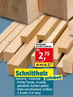 Bauhaus Schnittholz Angebot