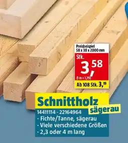 Bauhaus Schnittholz Angebot